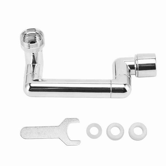 Extensor de grifo giratorio telescópico de ABS, cromado y cobre, para lavabo de cocina