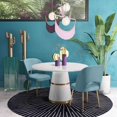 thumbnail image 5 of TOV Furniture Swell Sea Blue Velvet Chair with Gold Legs, 5 of 14
