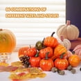 thumbnail image 3 of 86pcs Artificial Pumpkins Autumn Decoration Set, Halloween Fake Mini Pumpkins, 3 of 5