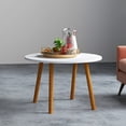 thumbnail image 5 of Rlietter White Round Dining Table Easy Assembly for 2-3 People Small Spaces, 5 of 9