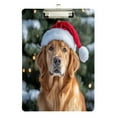 thumbnail image 2 of Acrylic Writing Tablet,Dog Wearing A Santa Hat12.5"×9"Rectangular One-sided Printed Clear Acrylic Writing Tablet., 2 of 8