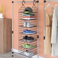 thumbnail image 5 of vidaXL Hanging Closet Organiser with 7 Shelves, 5 of 5