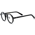 thumbnail image 6 of HEPIDEM Acetate Glasses Frame Men,Round Optical Eyeglasses Women Vintage Retro Eyewear (9194 Black), 6 of 9