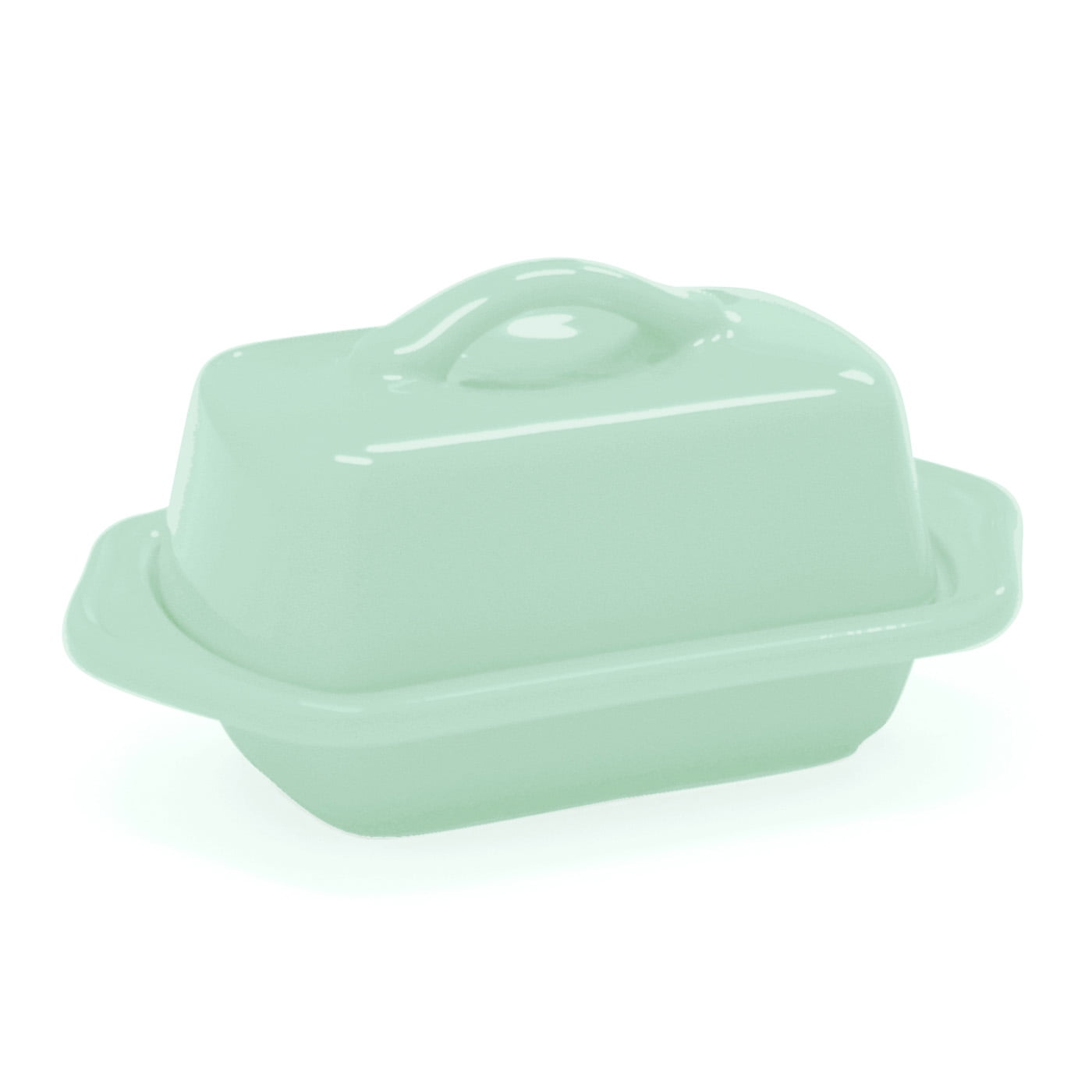 Chantal Mini Ceramic Butter Dish, Sage Green
