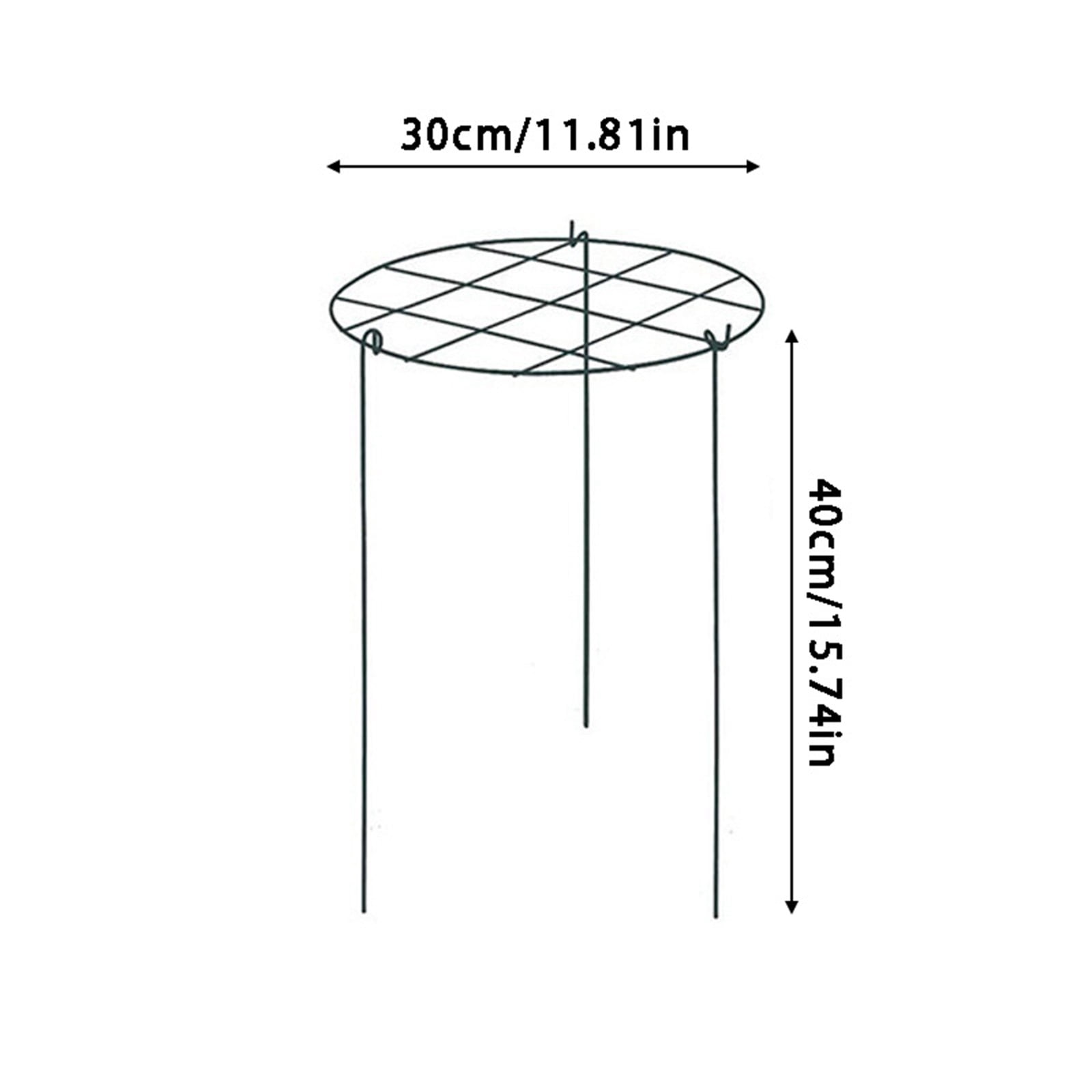 Peony Support Cage, Plant Flower Stake, Garden Plant Support, Horticultural Stake, For Peonies, Tomatoes, Climbing Vegetables Two Styles(A-12In)