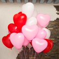 100 Pack Heart Shaped Balloons, 10 Inch Latex Heart Balloons for