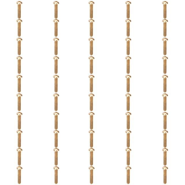 50 Uds tornillo con cabeza hexagonal redondo sujetador de cobre herramientas de Hardware suministros industriales M5M5x25mm