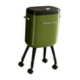 thumbnail image 4 of Cubo de basura con patas, sin doblar, de 15 l, gran capacidad, creativo para el hogar. Verde con Caster, 4 of 9