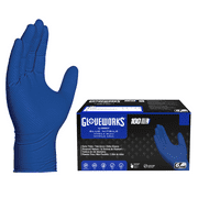 GLOVEWORKS HD Royal Blue Nitrile Disposable Gloves, 6 Mil, Large, 100/Box