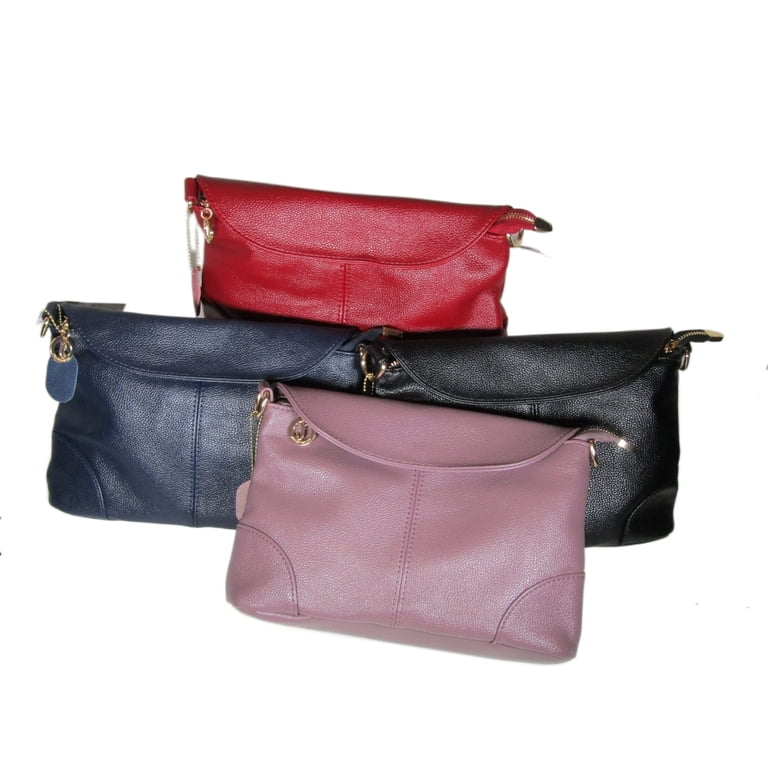 Small Pink Faux Leather Crossbody Handbag for Women  display picture 1