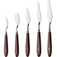 thumbnail image 1 of 5pcs/set Cake Cream Spatula Stainless Steel Icing Spatula Pastry Tool for Baking Cake Decorating Scraper Set Cream Toner Tool, 1 of 5