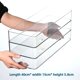 thumbnail image 2 of Caja de almacenamiento rectangular larga de acrílico transparente, organizador de escritorio para cosméticos, papelería, bolígrafos, utensilios de cocina, palillos, 2 of 5