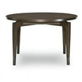 thumbnail image 6 of Savoy Cabernet Brown Fixed Top Round Wood Dining Table, 6 of 8