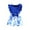 Blue, variant on TAIAOJING Girls Outfits Sets Toddler Summer Casual Outfits Sets Solid Color Tshirt With Printed Shorts Baby Clothes For 6 Months To 3-Years Cozy 6-9M