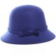 thumbnail image 1 of 1 sombrero de pescador de color sólido, sombrero de viaje con protección solar (azul), 1 of 4
