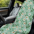 thumbnail image 4 of XYZCANDO Daisy Pattern Car Seat Towel Cover Sweatproof for Travel Hiking, Washable Non-Slip Fit Seat Cover Simple to Install, 4 of 11