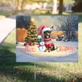 thumbnail image 4 of Merry Christmas Woofmas Xmas Noel Miniature Pinscher Santa Snowman Yard Sign Mini Pin Dog Lover Outdoor Home Lawn Garden Porch Decor - 13016, 4 of 5