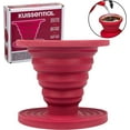 thumbnail image 4 of Kuissential SlickDrip- Collapsible, Reusable Silicone Coffee Dripper- Filter Cone- Easy Manual Coffee Brew Maker- Makes 1 to 2 cups of Strong Brew Flavor- For Hiking, Camping, Home, Office, 4 of 5