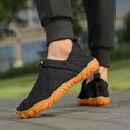 thumbnail image 4 of Non Slip Men's Solid Slip On Casual Shoes With Elastic Strap, Durable Outdoor Workout Jogging Sneakers, 4 of 9