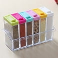 thumbnail image 2 of Juego de cajas de almacenamiento de condimentos de 6 rejillas, recipientes para especias, sal y condimentos para la cocina del hogar, 2 of 10