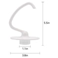 thumbnail image 4 of 1pc Aluminio K45DH Accesorio de para  para 4.5-5 Gloria Gancho amasador K45DH, 4 of 9