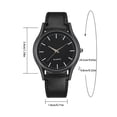 thumbnail image 2 of Mens Date Ultra Thin Minimalist Watch with Leather Band for Men Fashionable and Versatile, 2 of 4
