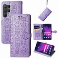 thumbnail image 1 of Funda Cartera FOXDOCK para Samsung Galaxy S25 Ultra , Flip PU con Relieve de Gatos y Perros, Tarjetero y Soporte, 1 of 6
