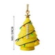 thumbnail image 2 of Adornos navideños con forma de pelota deportiva | Divertidos adornos de fútbol americano, béisbol, fútbol y tenis | Mini adorno navideño luminoso con cordón dorado para colgar, 2 of 2