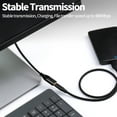 thumbnail image 3 of Fasgear USB 2.0 Extension Cable 6ft,2 Pack a Male to a Female USB Extension Lead for Charging and Syncing - USB Extender for Printers |Cameras|Mouse|Keyboards & Other Computer Accessories(1.8m,Black), 3 of 5