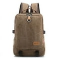 thumbnail image 2 of Fashion Men's Casual Retro Canvas Backpack,Dark Blue, 2 of 2