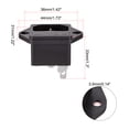 thumbnail image 2 of Unique Bargains C14 Panel Mount Plug Adapter AC 250V 10A 3 Pins IEC Inlet Module Plug Straight, 2 of 3