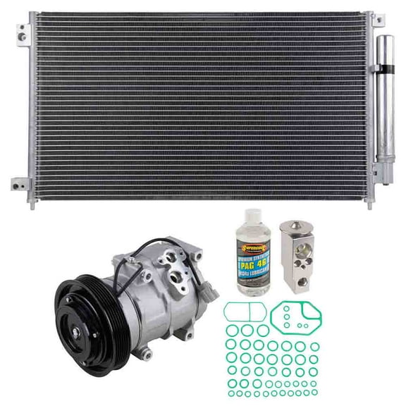 A/C Kit w/ AC Compressor Condenser & Drier For Honda Accord Sedan V6 2003 2004 2005 2006 2007 - BuyAutoParts