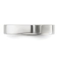 thumbnail image 4 of Chisel QWFB040-12 4 mm Sterling Silver Flat Band, Size 12, 4 of 5