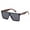 Black frame, variant on Retro Square Frame Sunglasses Mens Womens Flat Top Square Mirror or Tinted Lens