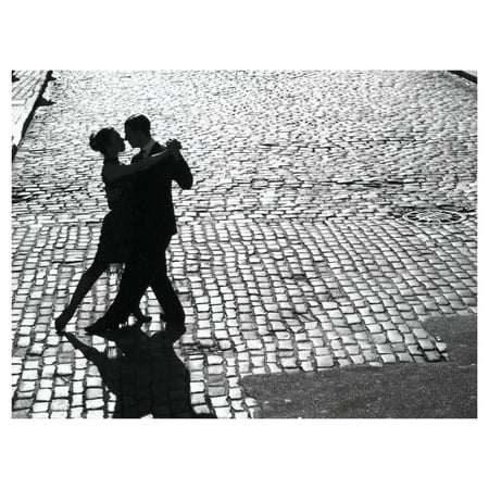 Global Gallery's 'Dancers performing the Tango' By Anonymous Unframed Giclee on Paper