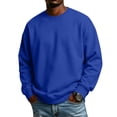 thumbnail image 3 of GrmtClth Men's Crewneck Sweatshirt Long Sleeve Fall Pullover Tops Loose Fit Athletic Comfy Basic Shirts Lightweigt All Season S, 3 of 10