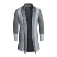 thumbnail image 1 of Lars Amadeus Men's Shawl Collar Contrast Color Knit Cardigan, 1 of 7