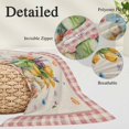 thumbnail image 3 of Spring Easter Pillow Covers 12"x20", Colorful Tulip Floral Eggs Pink Plaid Rustic Soft Brushed Microfiber Breathable Throw Pillow Covers, Decorative Pillowcase with Zipper for Couch Sofa Bedroom, 3 of 9