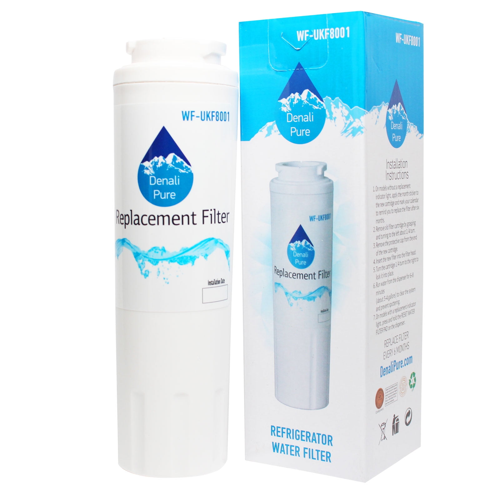 Refrigerator Water Filter Fit Maytag MSD2656KGW MSD2656KES MSD2651HES 1-3Pk 