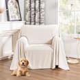 thumbnail image 1 of Dark Couch Covers for Sectional Sofa Couch Cover L Shape Couch Covers for Dogs Washable Couch Cover Banket Modern Sofa Slipcovers Super Soft Sofa Towel for Kids Pets ” x ”, 1 of 9
