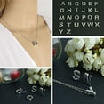 thumbnail image 4 of Flmtop Mode Femmes Bijoux DIY Lettre Pendentif Chaîne Charme Collier Fête Cadeau, 4 of 10