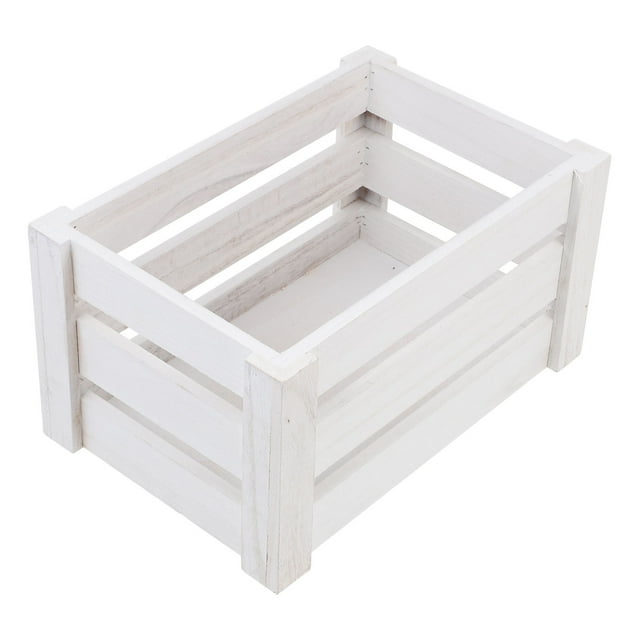 VERDANVERSE Unfinished Box for Storage Rustic Wood Container for Home Use 1Pack