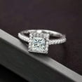 thumbnail image 5 of K-KED 1CT Real Moissanite Halo Engagement Rings for Women D Color GRA Certificate, 5 of 9