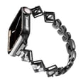 thumbnail image 3 of Bling Band Compatible for Apple Watch 38mm 40mm 41mm for Women, Cute Fashion Sparkle Bracelet Jewelry Metal Strap with Bands Removal Tool for iWatch Series 9 8 7 6 5 4 3 2 1 SE,Black, 3 of 9
