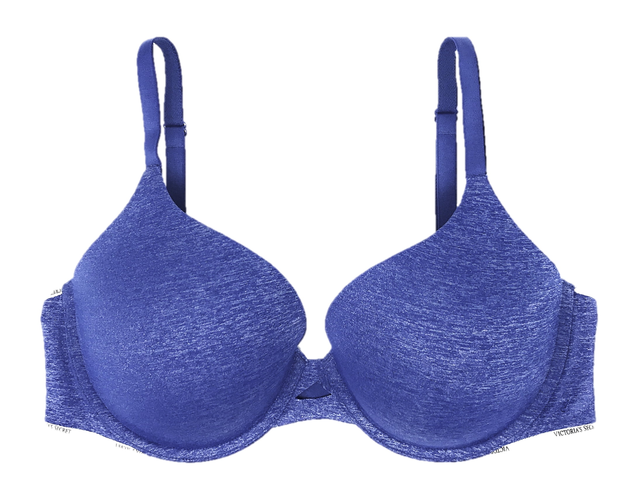 NWT Victorias Secret T-Shirt Bra Denim Blue Wide Strap Perfect Shape-34B