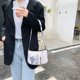 thumbnail image 2 of Moda mujer letras florales impreso hombro axila bolso bolsos (blanco) Likrtyny Para estrenar, 2 of 9