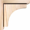 thumbnail image 3 of 7 1/2"W x 10"D x 10"H Huntington Smooth Corbel w/Backplate, Douglas Fir, 3 of 9