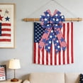 thumbnail image 6 of RYDCOT Patriotic Bows for Wreaths Decorations, Red White Blue Stripe String Stars Bow, Independence Day,Memorial Day,Veteran's Day,USA,American Front Door Indoor Outdoor Decor (1Pcs), 6 of 6