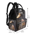 thumbnail image 2 of Balery Graffiti Cool Duck Mummy Backpack - Waterproof Twill Canvas, Large Capacity Diaper Bag with Multiple Pockets and Adjustable Straps, 2 of 6