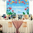 thumbnail image 2 of Xoxingysm Valentine'S Day Banner Happy Valentine'S Day Background Cloth Banner Valentine'S Day Party Flag Decoration Articles 90*150Cm/35.4*59In, 1X Banner, 2 of 9